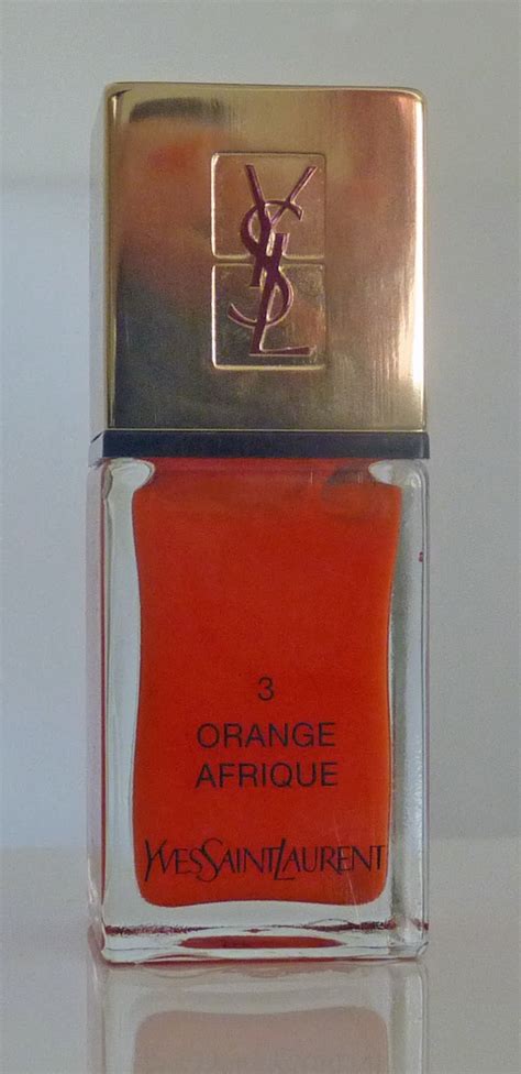 vernis orange afrique yves saint laurent|La Laque Couture .